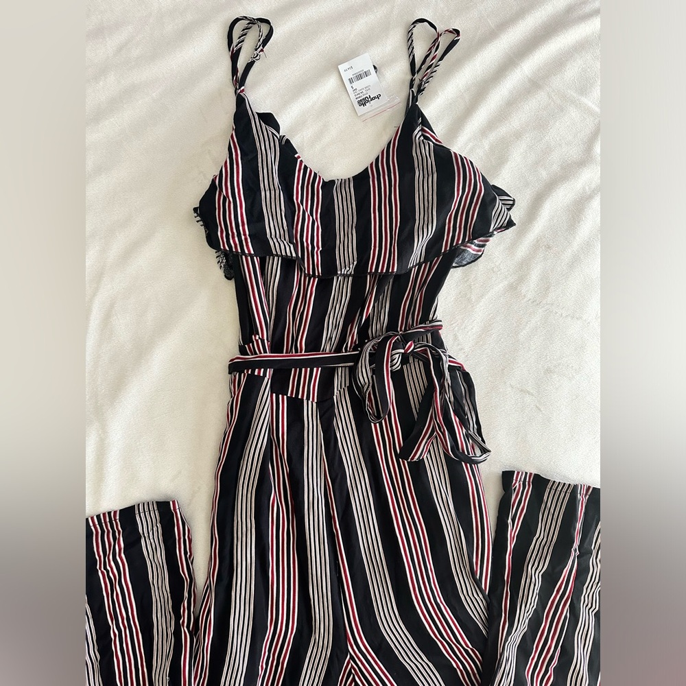 Flare leg jumpsuit